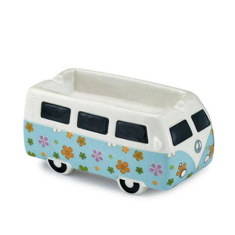 Ceramic Vintage Bus Ashtray – Flower Power Ceramic Vintage Bus Ashtray – Flower Power
