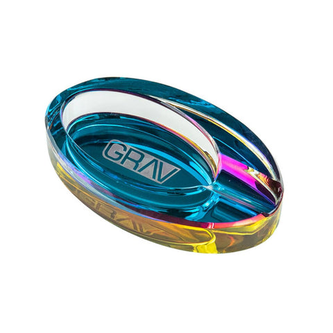 GRAV Glass Ellipse Ashtray GRAV Glass Ellipse Ashtray