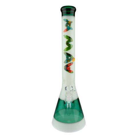 18" Cactus Teal & White Beaker Bong 18" Cactus Teal & White Beaker Bong