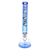 Ink Blue Koi 18" Full Color Beaker Bong