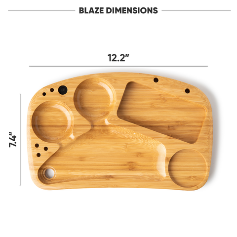 BLAZE Wooden Rolling Tray BLAZE Wooden Rolling Tray