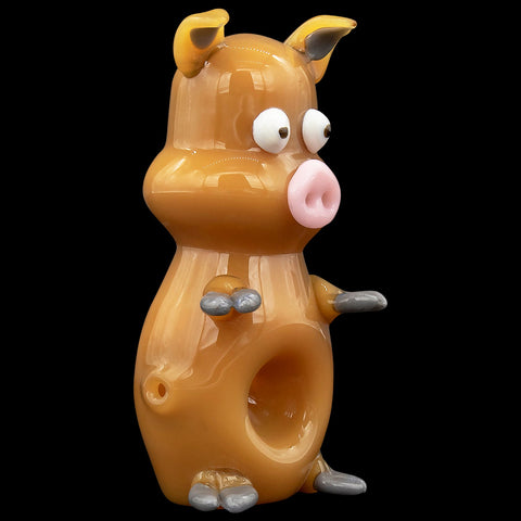 Little Piggy Hand Pipe in Tan or Pink Little Piggy Hand Pipe in Tan or Pink