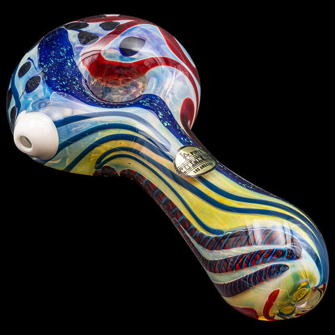 LA Pipes "Pancake" Dichroic Color-Changing Spoon Glass Pipe LA Pipes "Pancake" Dichroic Color-Changing Spoon Glass Pipe