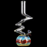 LA Pipes "The Switchback" Bubble Base Bong