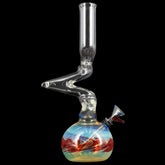 LA Pipes "The Switchback" Bubble Base Bong