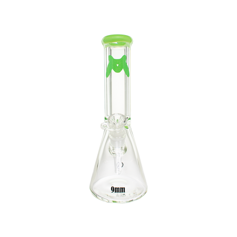 12" x 9mm Classic Beaker Bong Color Accent 12" x 9mm Classic Beaker Bong Color Accent