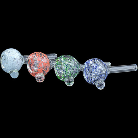 Frit Bubble Bowl 9mm Pull-Stem Slide (Various Colors)