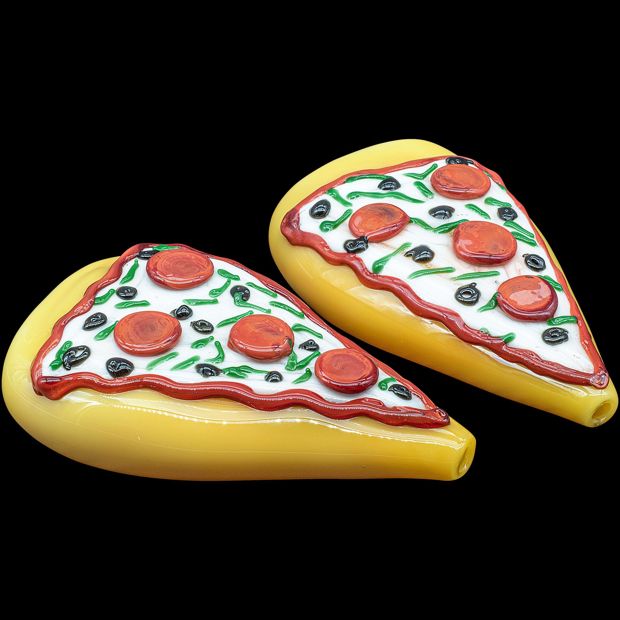LA Pipes "Pizza Party" Glass Pipe