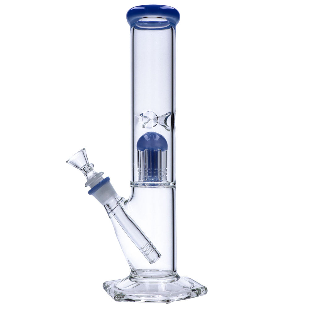 12” Hexagon Base Beaker Water Pipe with Tree Percolator