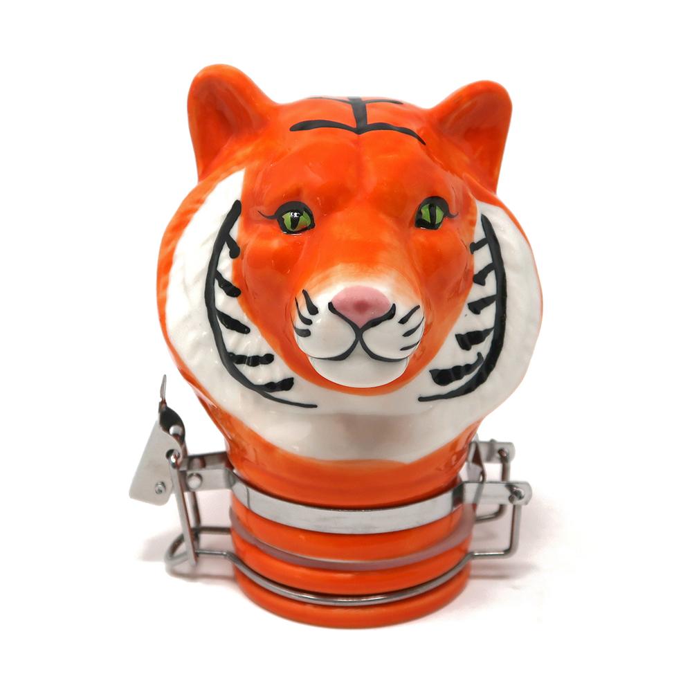 Contained Art - Porcelain Jar - Tiger
