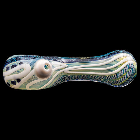 LA Pipes "Pancake" Dichroic Color-Changing Spoon Glass Pipe