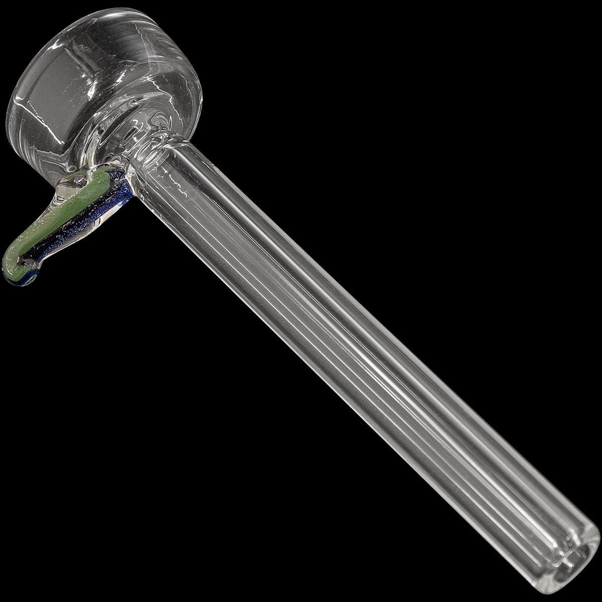 9mm Clear Slide Bowl w/ Color Handle for Pull-Stem Bongs