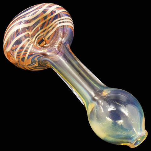 Spiral-Head Color Changing Glass Spoon Pipe