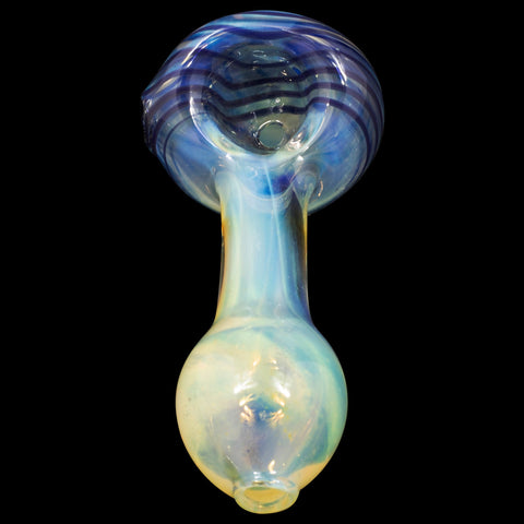 Spiral-Head Color Changing Glass Spoon Pipe