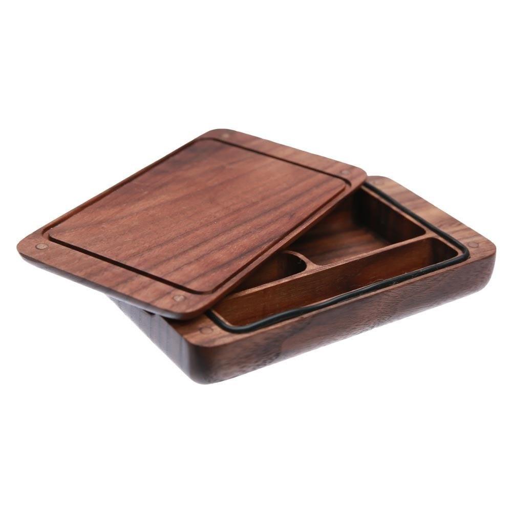 Small wooden stash box from Marley Natural is a great way to store smoking accessories.