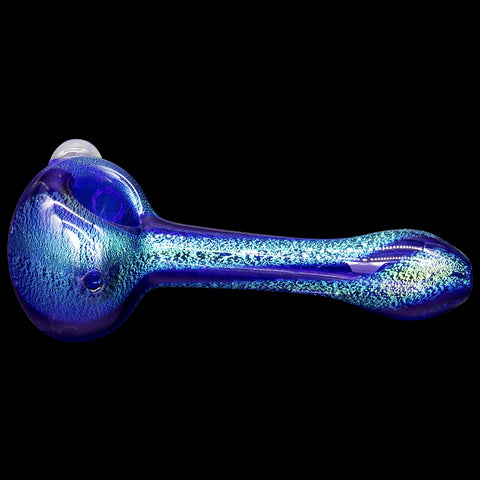 LA Pipes Full Dichro Spoon with Clear Marbles