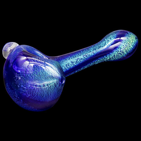 LA Pipes Full Dichro Spoon with Clear Marbles