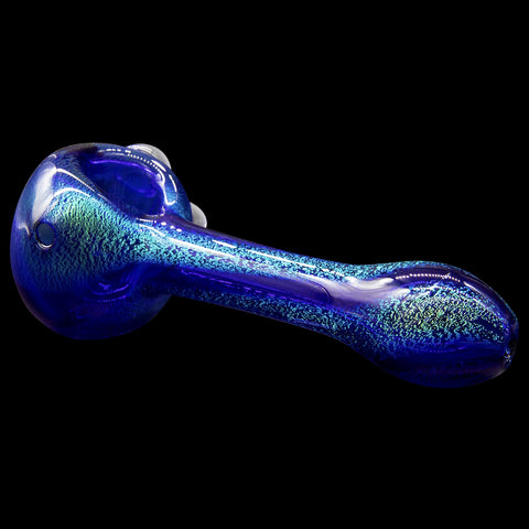 LA Pipes Full Dichro Spoon with Clear Marbles