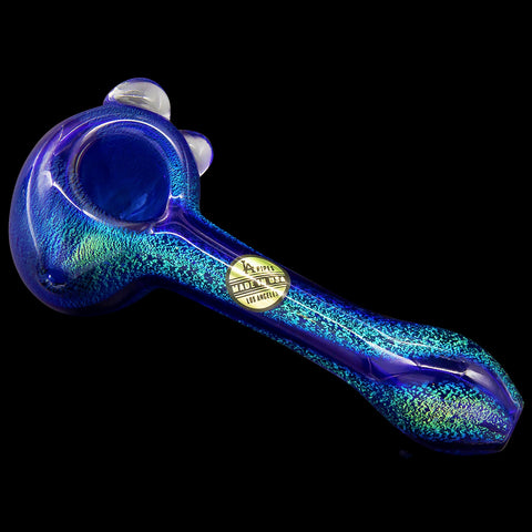 LA Pipes Full Dichro Spoon with Clear Marbles