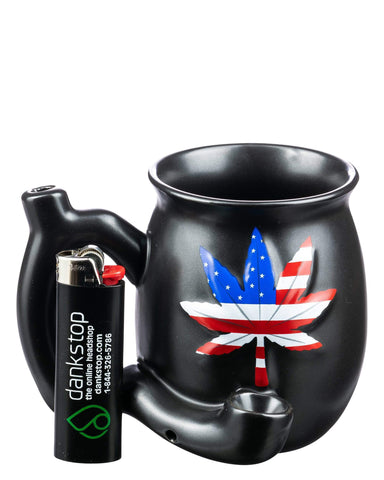 Cannabis Leaf Pipe Mug