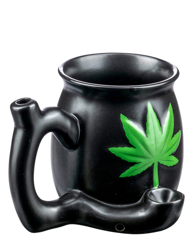 Cannabis Leaf Pipe Mug